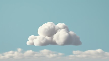 Wall Mural - clouds with blue background