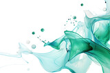 Fototapeta Na drzwi - a quiet swirl of mint green and seafoam blue abstract shape, generative ai