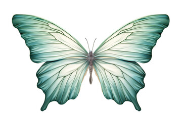 Wall Mural - a whimsical blend of mint green and seafoam butterfly, generative ai