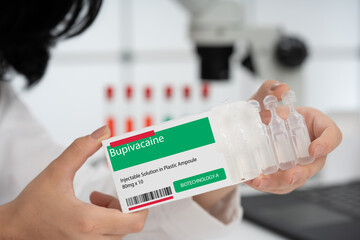 Canvas Print - Bupivacaine Medical Injection