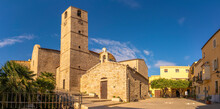 View Of Chiesa Parrocchiale Di S. Paolo Apostolo Church On Sunny Day In Olbia, Olbia, Sardinia
