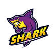 Shark transparent background logo PNG design  