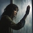 © customer solution - woman clinging to foggy glass