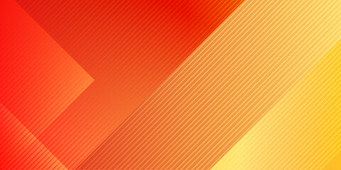 Abstract orange line gradient Geometric banner design background.