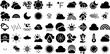 Big Collection Of Weather Icons Set Isolated Simple Pictograms Forecast, Symbol, Icon, Weather Forecast Pictogram Vector Illustration