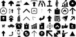 Mega Set Of Up Icons Collection Linear Vector Symbols Finance, Yes, Icon, Symbol Elements For Computer And Mobile