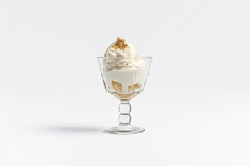 Poster - an image of an ice cream glass on a white background