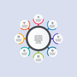 © Rightbrain Designz - Infographic circle concept with point and icon for 8 circle vector illustrations