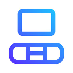 Poster - tv stand gradient icon