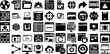 © roberta - Mega Set Of Website Icons Set Hand-Drawn Linear Modern Silhouette Set, Line, App, Browser Buttons Isolated On White