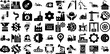 Massive Set Of Industry Icons Set Solid Design Signs Infographic, Engineering, Set, Modern Glyphs Vector Illustration