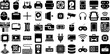 Massive Collection Of Hardware Icons Bundle Linear Cartoon Pictogram Construction, Service, Set, Icon Buttons Vector Illustration