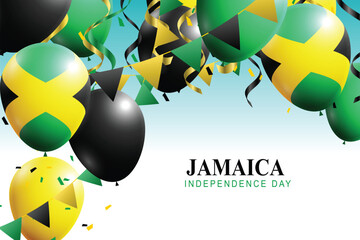 Wall Mural - Jamaica Independence Day background.