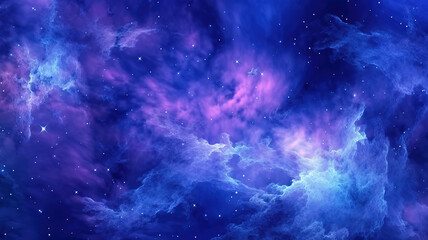 Wall Mural - seamless outer space background texture. generative ai