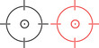 Gun Sight Crosshairs Bullseye Isolated Vector. sniper rifle target. Focus target vector icon. Target goal icon. target focus arrow. marketing aim design