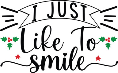 Wall Mural - i just like to smile