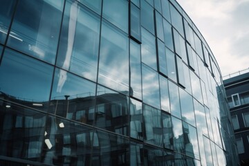 Wall Mural - reflecting, building in the city, CGI Image of Lightning Striking the Middle of an Asphalt Street Amidst Stormy Weather, Intense and Dynamic Landscape