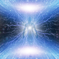 Wall Mural - shining aura in light