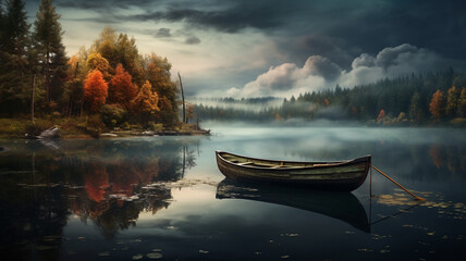 Wall Mural - Beautiful landscape of meteor lake