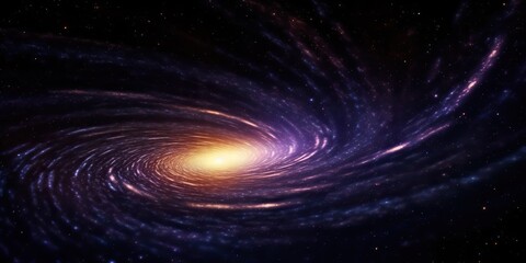 Wall Mural - AI Generated. AI Generative. Space galaxy universe wormhole. Black time tunnel teleport outer dark cosmos. Graphic Art