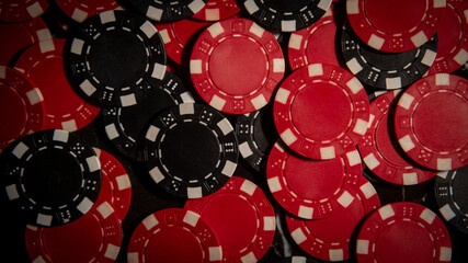 Gambling. Poker. Blurred background. Poker background.