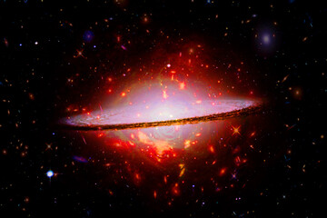 Wall Mural - glaxies and nebula in deep space. star cluster. the elements of this image furnished by nasa.