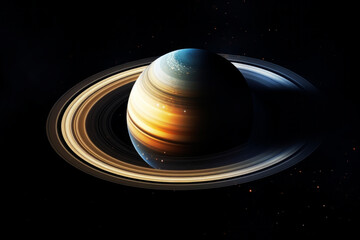 Wall Mural - planet saturn in space. generative ai