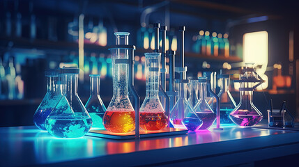 lab chemistry or science research and development concept.