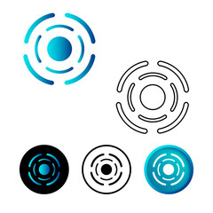 Wall Mural - Abstract Target Icon Illustration