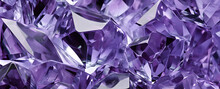 Purple Diamond Texture, Crystal Refractions Banner Background