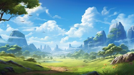 Beautiful Scenery Game Art