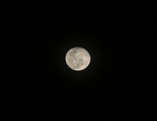 full moon in the night sky