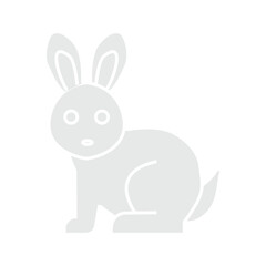 Wall Mural - Rabbit icon clipart design template illustration isolated