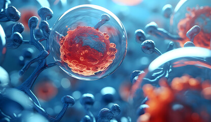 3d rendered illustration of a cells