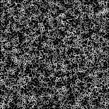 Falling Numbers, Big Data Concept. Binary White Random Flying Digits. Wondrous Futuristic Banner On Black Background. Digital Illustration.
