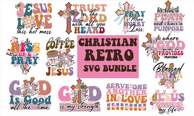 Christian Retro SVG Design Bundle