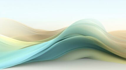 Wall Mural - Abstract wavy wave background with smooth silky shape....color, dynamic pattern shape with creative design for presentation brochure cover. Picturesque generative AI