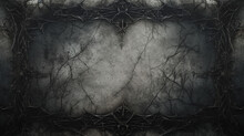 Dark Gothic, Halloween Style, Banner, Background. Copy Space. Generative AI