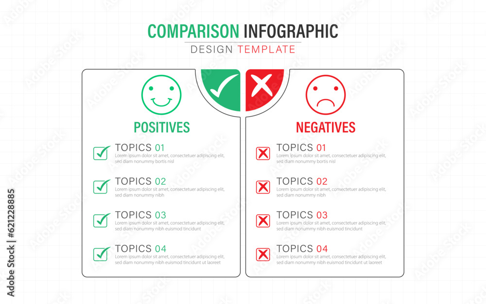 Comparison Infographic Design Template, business presentation concept ...