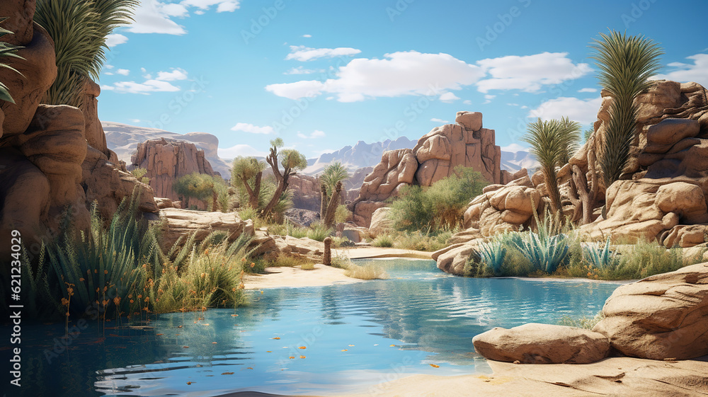 Desert Oasis. Discovering Tranquility in a Dreamy Desert Retreat ...