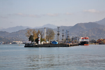 Wall Mural - Port in Batumi. Autonomous Republic of Adjara. Georgia