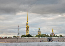 Peter And Paul Fortress In Saint Petersburg. Russia