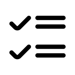 Sticker - task glyph icon