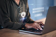 © Malambo C/peopleimages.com - Hands, woman on laptop and hologram for login, cyber security software or code. IT, typing and programmer with keyboard, lock overlay and cryptography for data safety, protection and ui on computer.