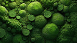 Fototapeta Konie - Abstract natural background - green organic texture