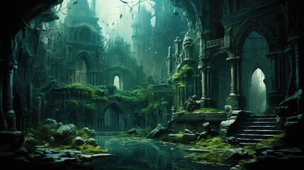 Atlantis the lost underwate city Art