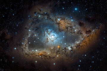 Wall Mural - spiral galaxy with a stunning display of stars in the background. generative ai