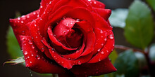 Bright Red Rose On Green Background In Garden After Rain
Large Red Rose On Green Garden Background After Rain
Vibrant Red Rose In Rainy Green Garden AI Generated