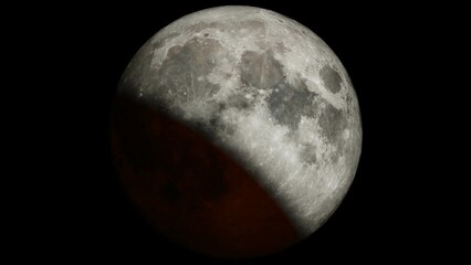 Wall Mural - time lapse total solar eclipse . elements of this image furnished by nasa.