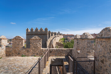 Sticker - Medieval Walls of Avila Battlements and Towers - Avila, Spain